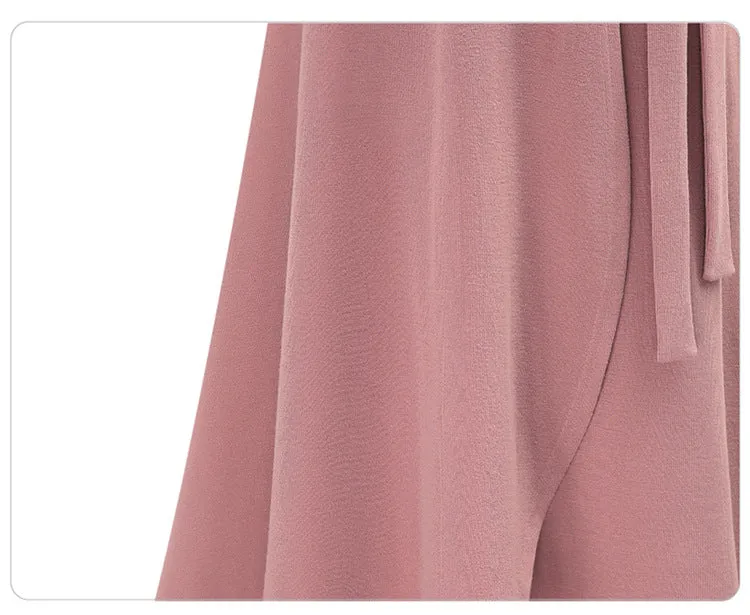 High Waist Irregular Split Long Skirt