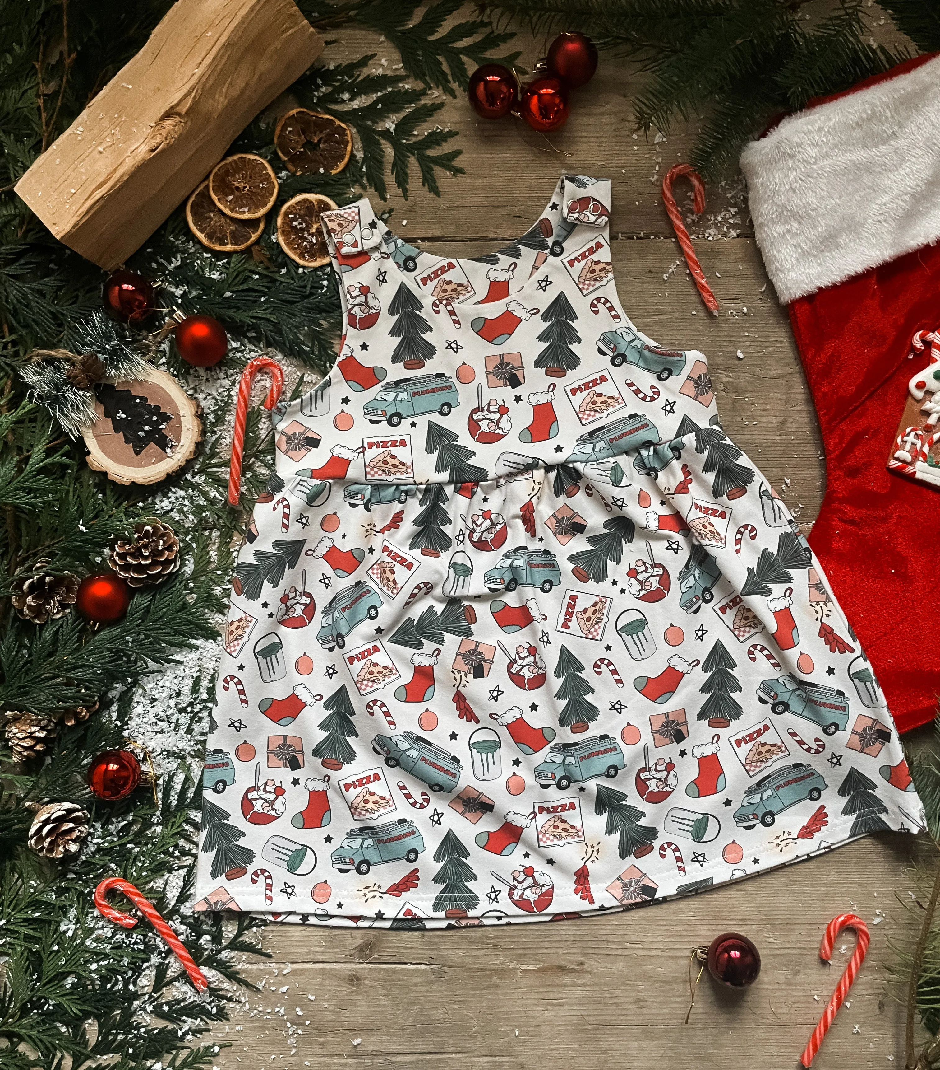 Home Alone Pinafore Dress