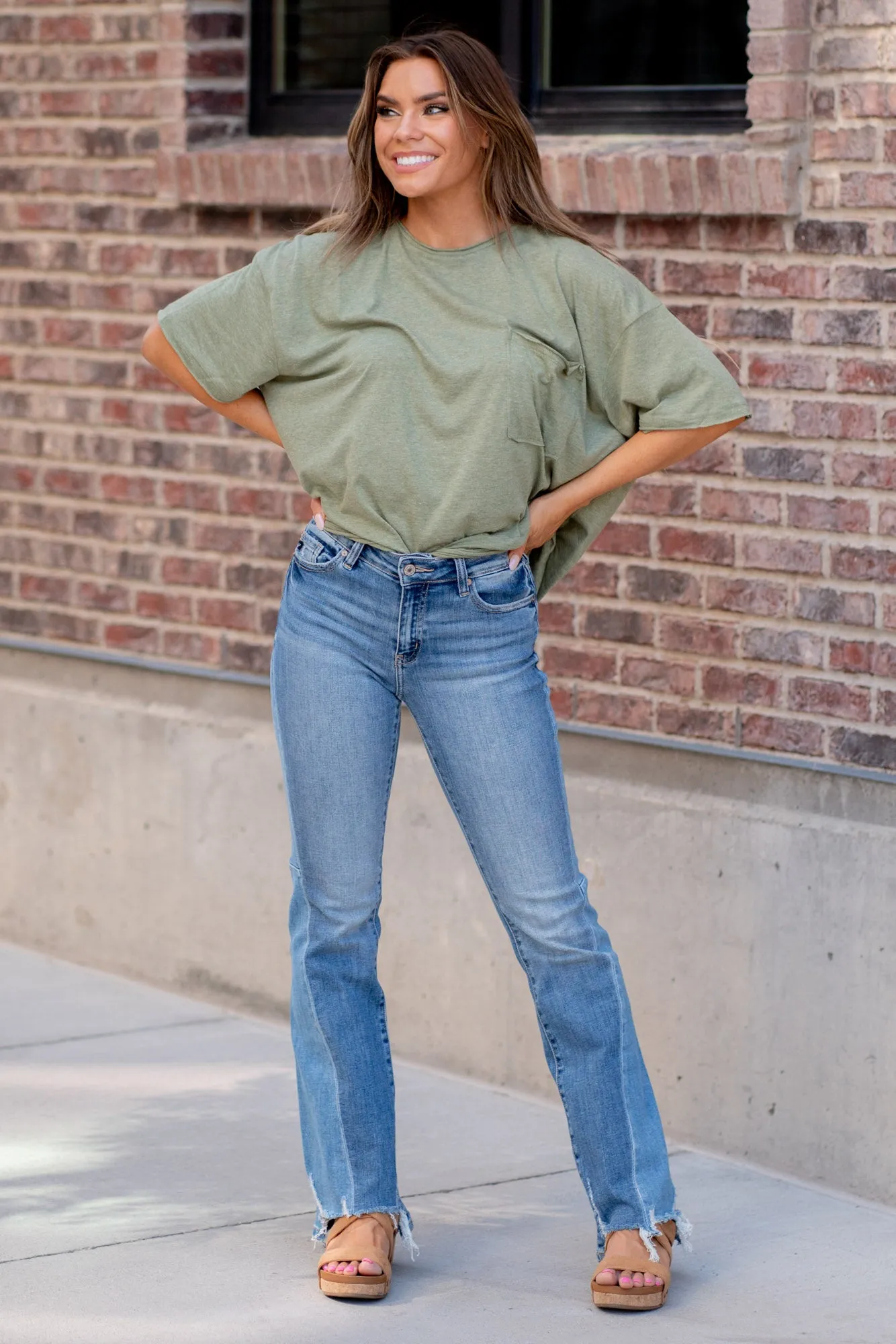 Hope Mid Rise Bootcut Jeans