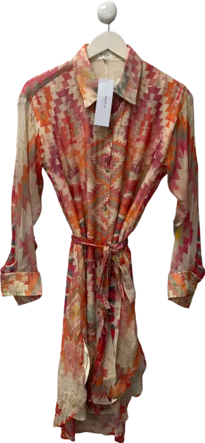 Iland co. Multicoloured Chloe Lurex Shirt Dress UK S
