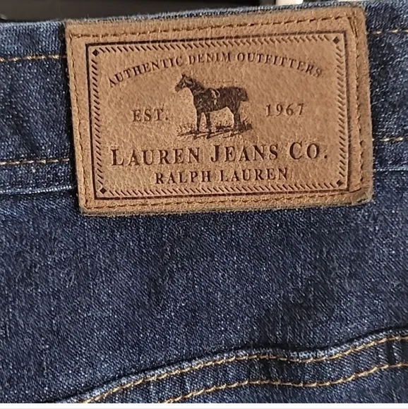 Indigo Blue Straight Leg Jeans with Mid Rise Waistband
