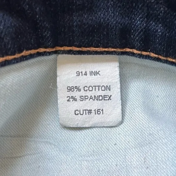 J Brand 914 ink Mid Rise Straight Leg jeans size 26