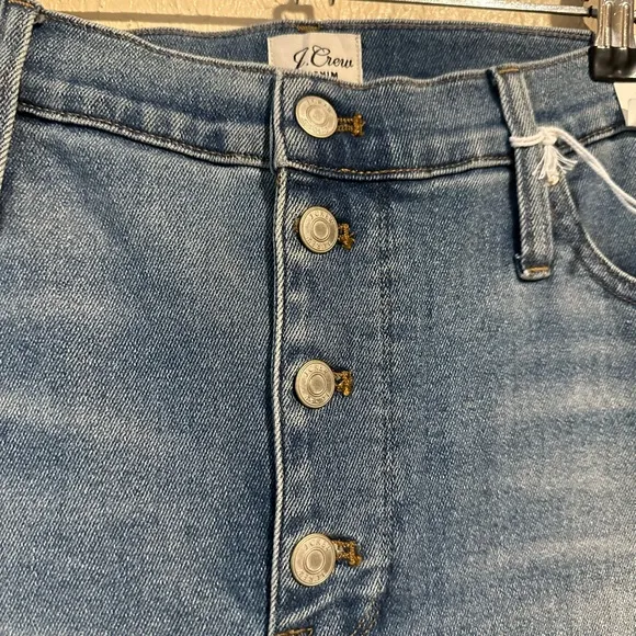 J. Crew‎ 10” Billie Demi-Boot Crop Jeans Bootcut Stretch Denim Size 33