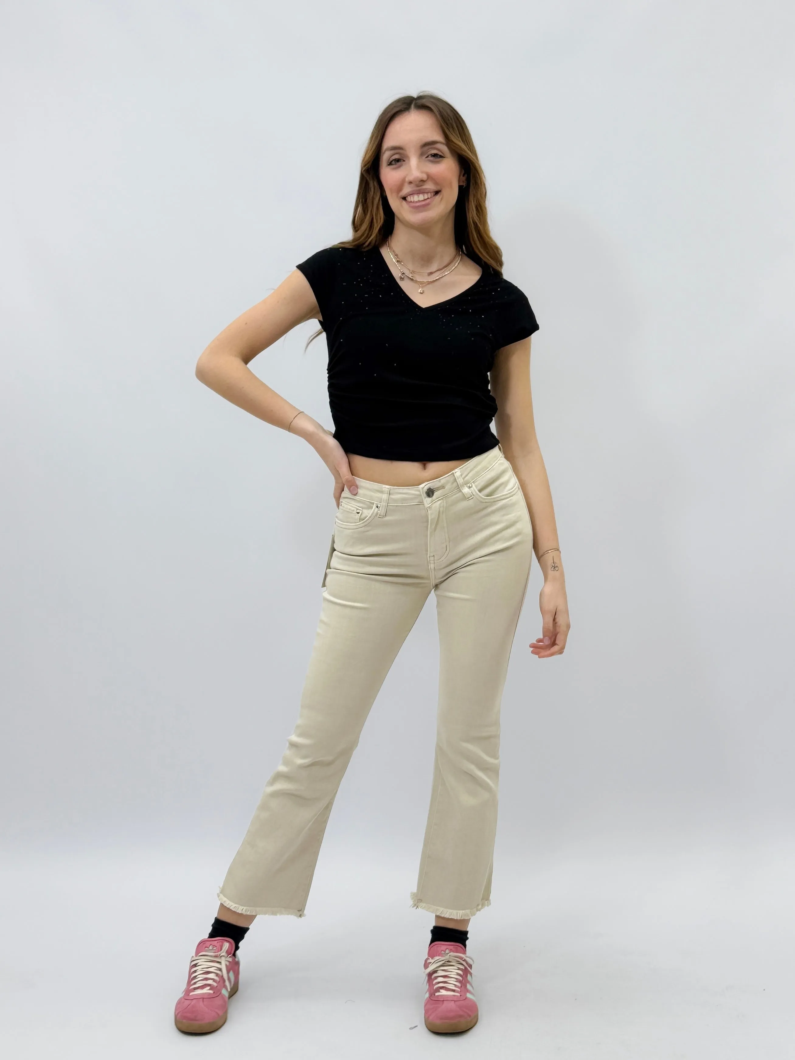 Jeans straight leg elasticizzati