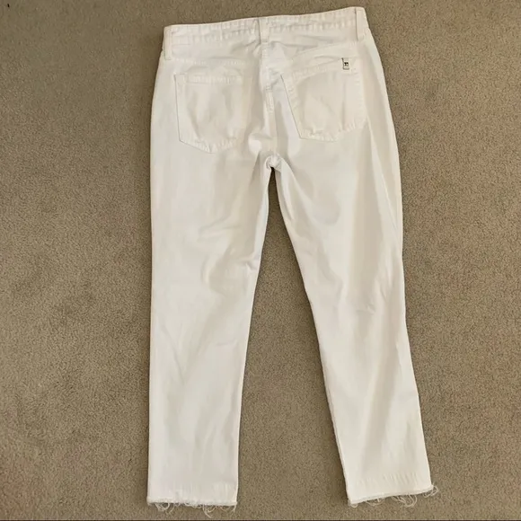 Joe’s Jeans Azami Released Hem Straight Leg White
