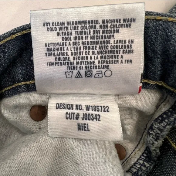 Joe’s Niel Distressed Destroyed Ripped Denim Flare Bootcut Jeans Size 30 x 34