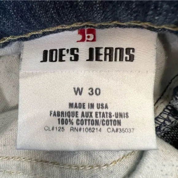 Joe’s Niel Distressed Destroyed Ripped Denim Flare Bootcut Jeans Size 30 x 34