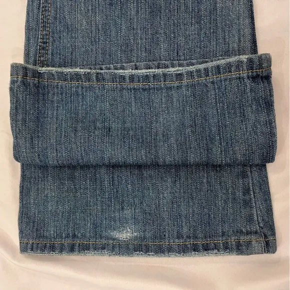 Joe’s Niel Distressed Destroyed Ripped Denim Flare Bootcut Jeans Size 30 x 34