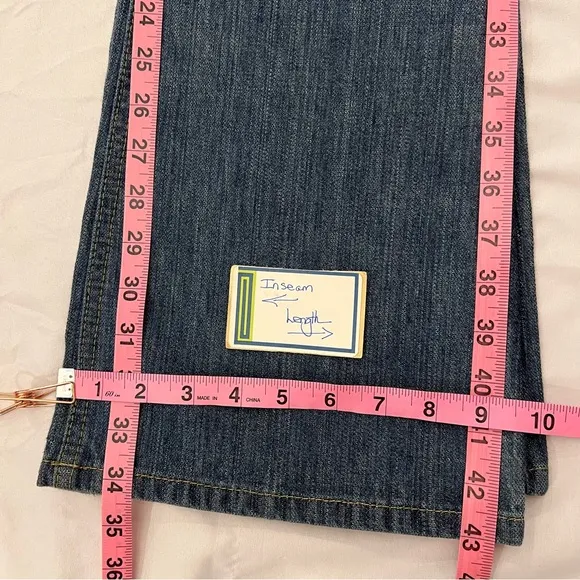 Joe’s Niel Distressed Destroyed Ripped Denim Flare Bootcut Jeans Size 30 x 34