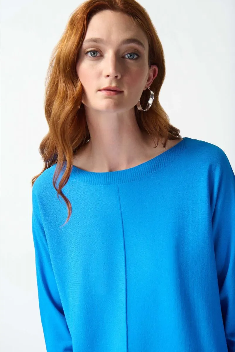Joseph Ribkoff Boat Neck 3/4 Sleeve Knit Sweater Top 242905