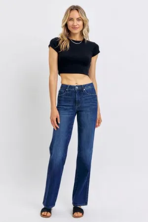 Judy Blue Full Size Tummy Control Straight Jeans Plus Size ONLINE EXCLUSIVE