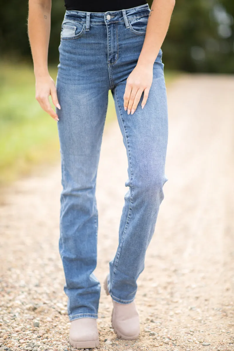 Judy Blue Medium Wash Straight Leg Jeans