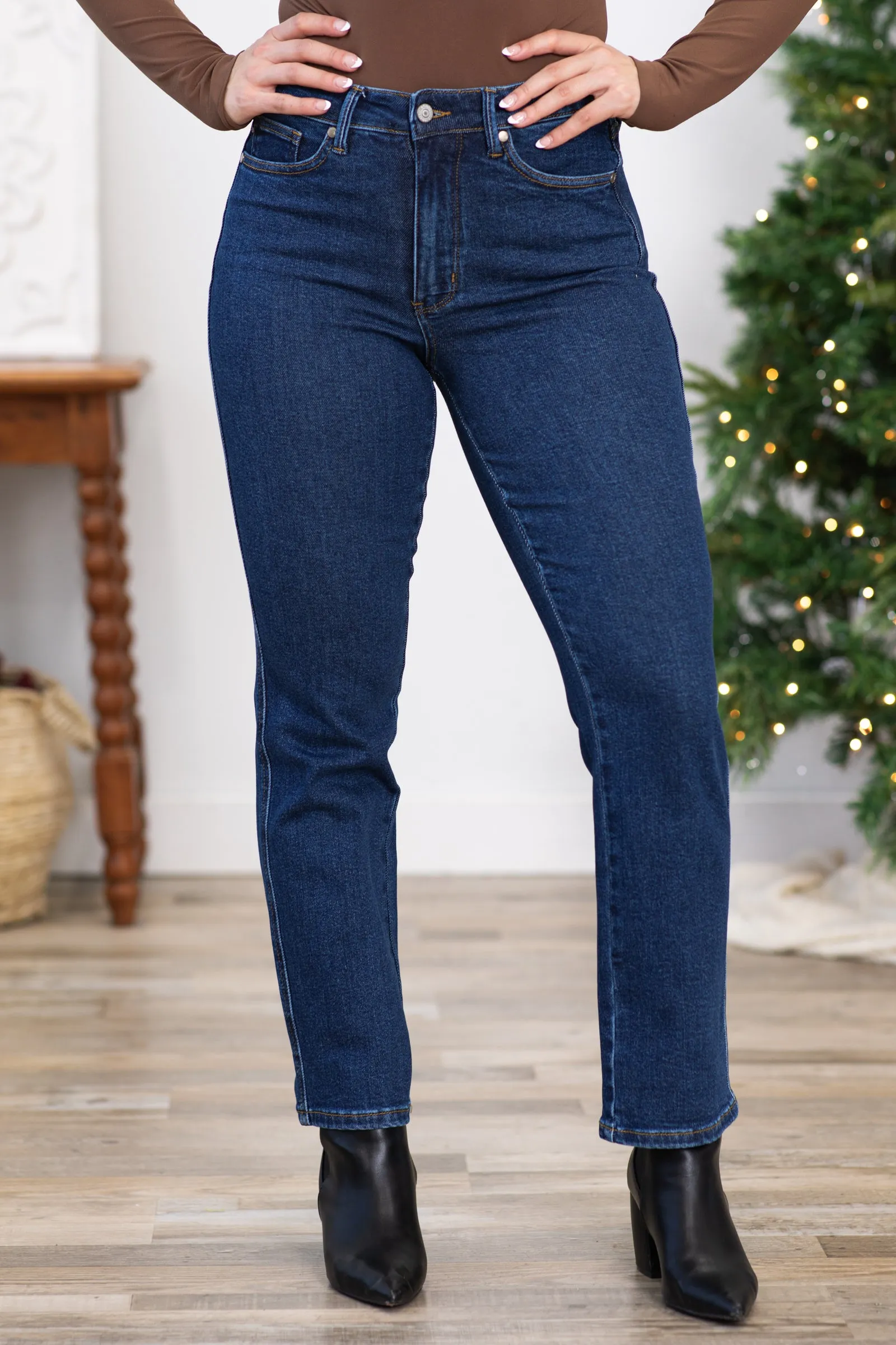Judy Blue Tummy Control Straight Leg Jeans