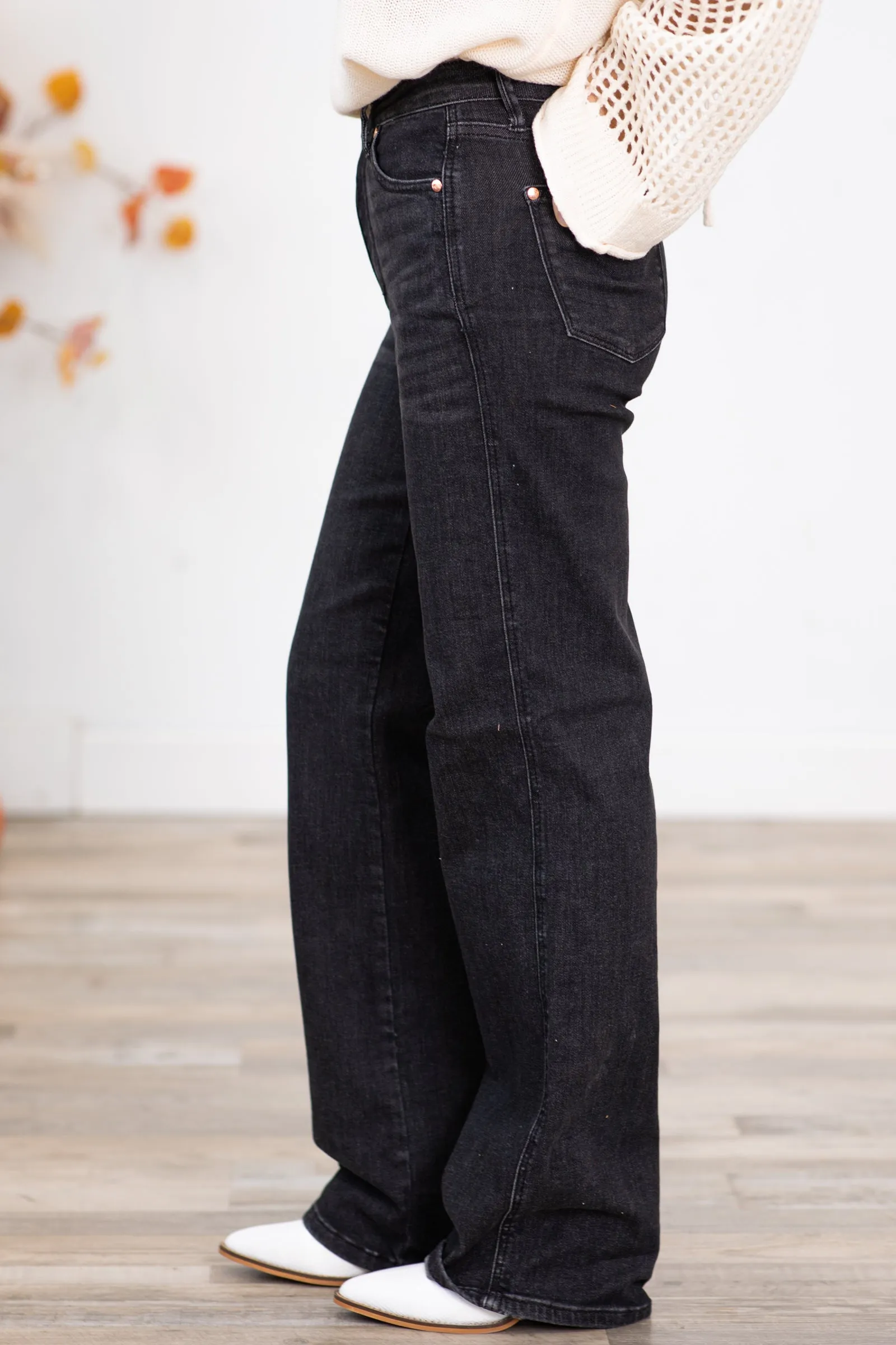 Judy Blue Washed Black Tummy Control Jeans