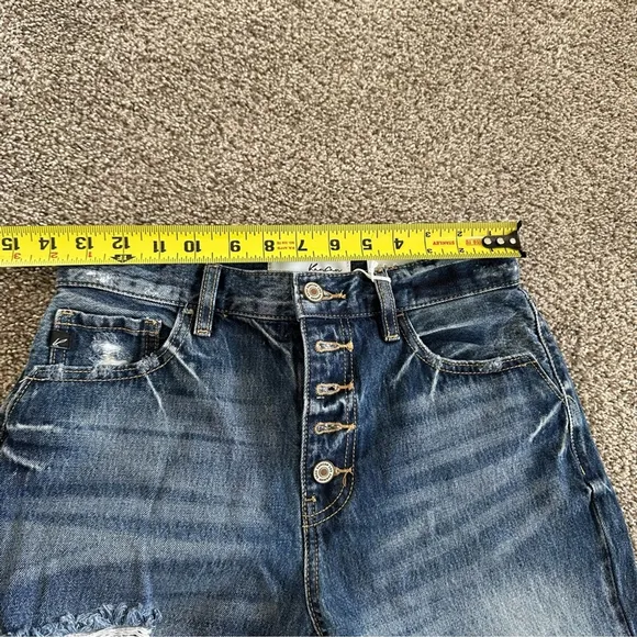 Kancan Keke High Rise Straight Leg Jeans Size 25 NWT Distressed