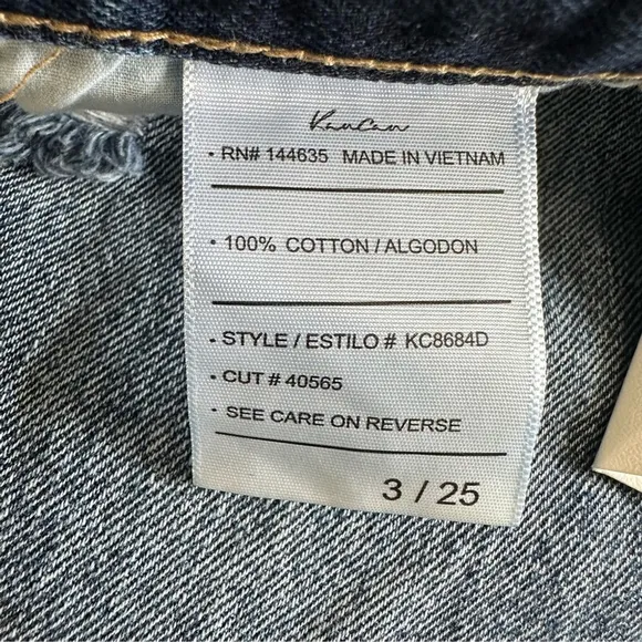 Kancan Keke High Rise Straight Leg Jeans Size 25 NWT Distressed