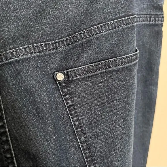 Lafayette 148 New York Cotton-Blend Thompson Straight Leg Jeans in Blue Size 10