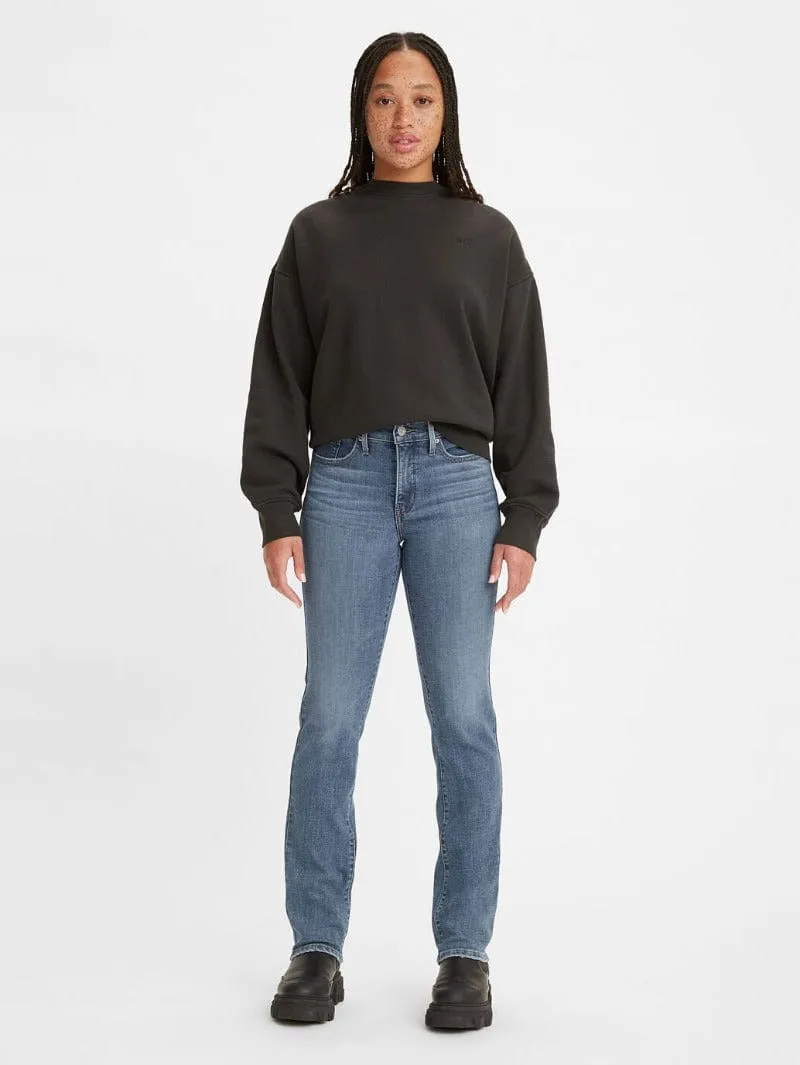 Levi Womens Shaping Straight Leg Jeans