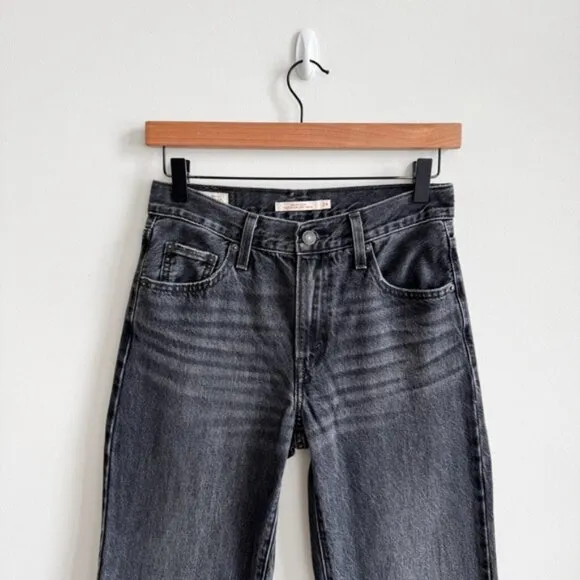 LEVI’S • Baggy Bootcut in Boot Barn Black • 24