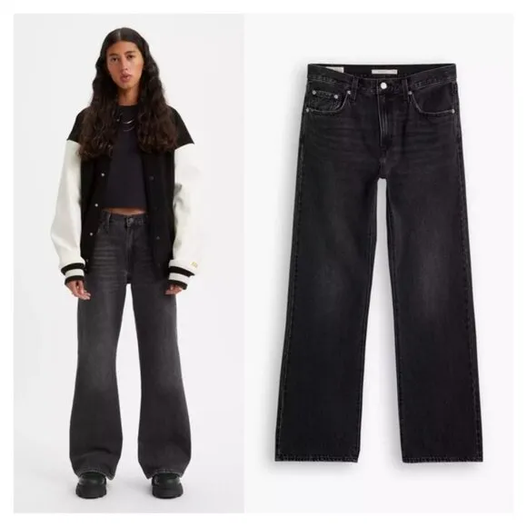 LEVI’S • Baggy Bootcut in Boot Barn Black • 24