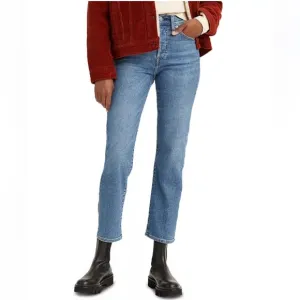 Levi’s Wedgie Jeans Straight-Leg High Rise Cropped size 24