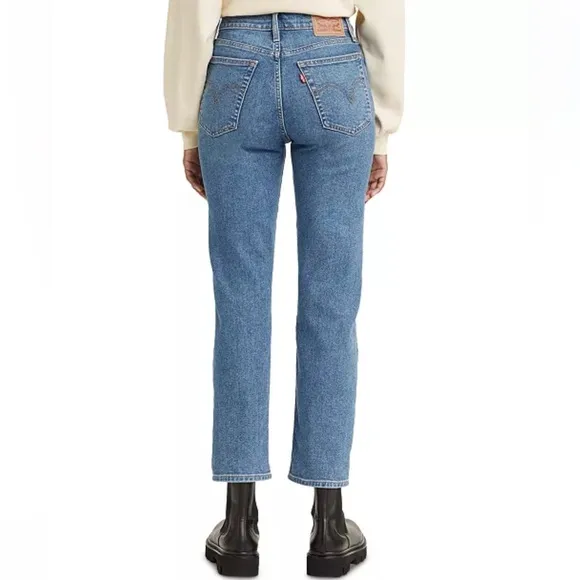 Levi’s Wedgie Jeans Straight-Leg High Rise Cropped size 24