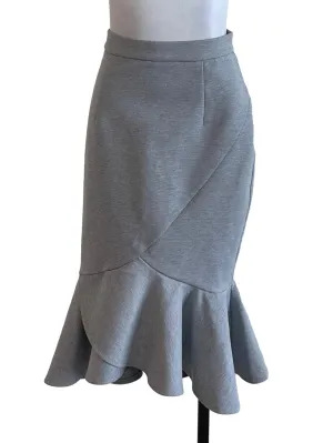 Light Grey Ruffle Skirt