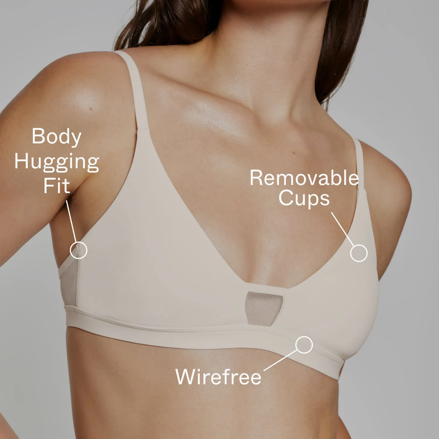 Limitless Wirefree Scoop Bra Fawn