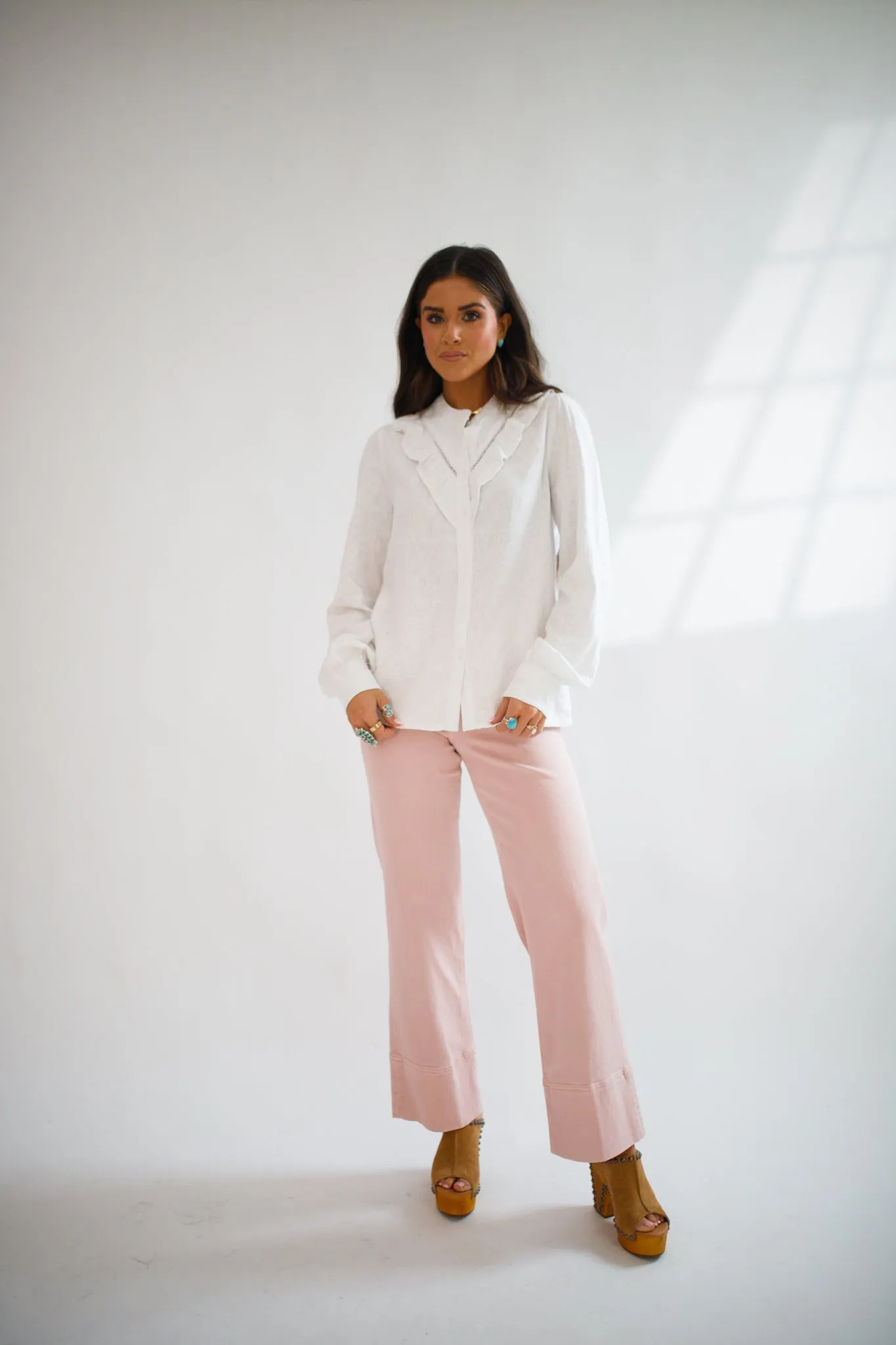 Lonestar Button Down White
