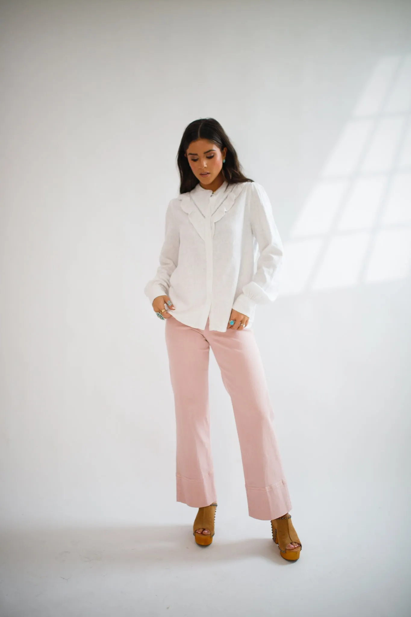 Lonestar Button Down White