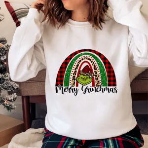 Lovely Christmas O-Neck White Sweater K