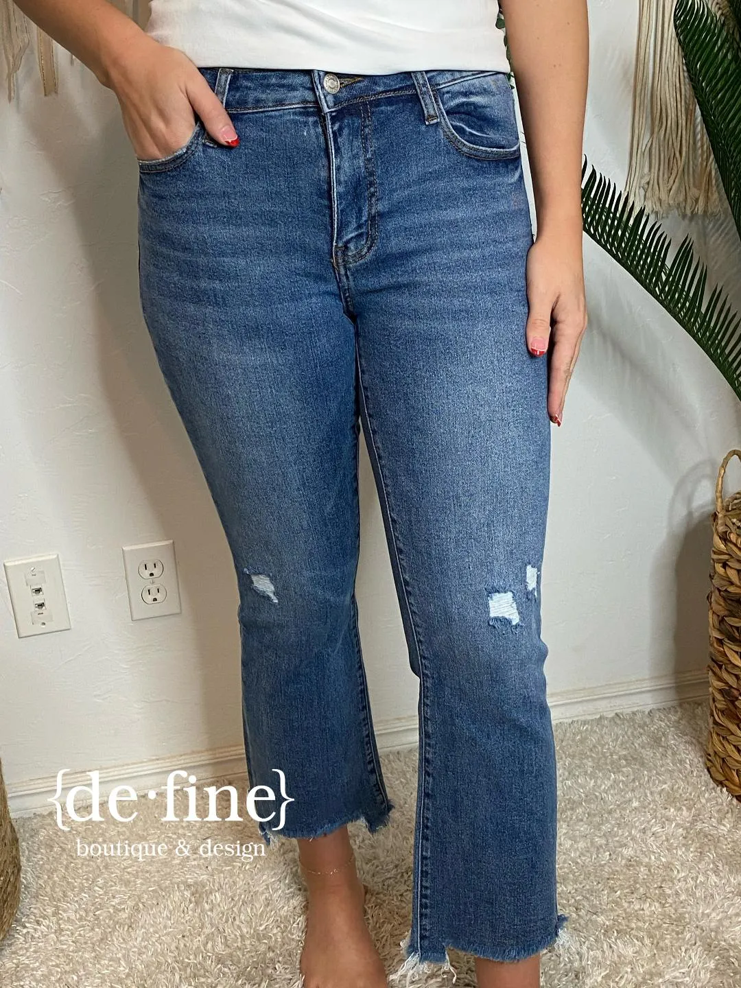 Lovervet Midrise Ankle Bootcut Jeans in Regular & Curvy