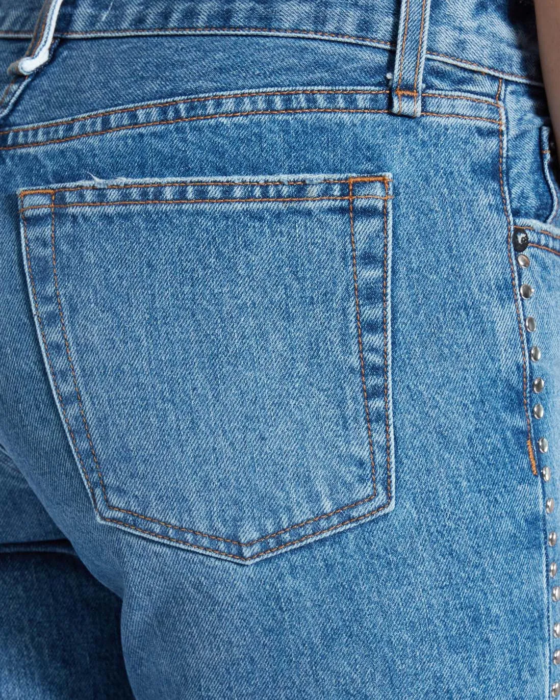 Low Rise Straight in Studded Muse