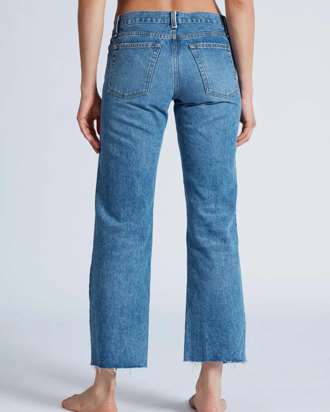 Low Rise Straight in Studded Muse