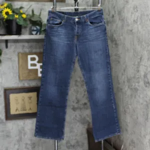 Lucky Brand Womens Vintage 2003 Button Fly Bootcut Dungarees Jeans Blue 14/32