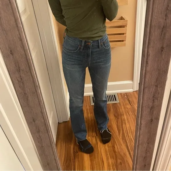 Madewell Cali Demi-Boot  Destructed-Hem Edition Women’s Jeans