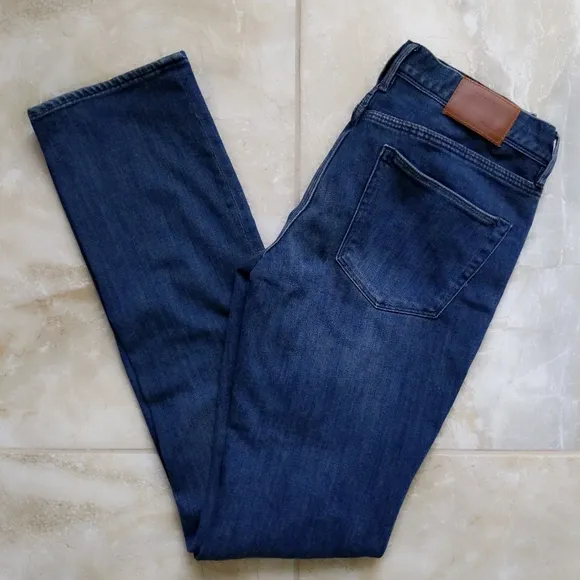 Madewell Rail Straight Western Blue Jeans 27 x 34