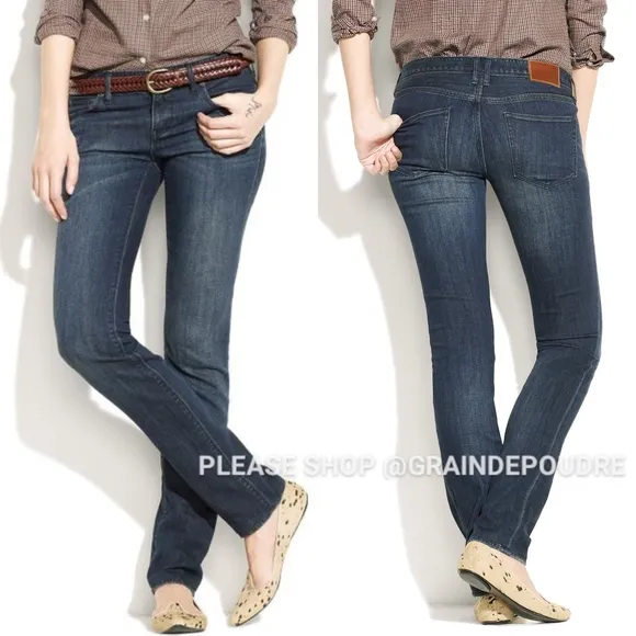 Madewell Rail Straight Western Blue Jeans 27 x 34