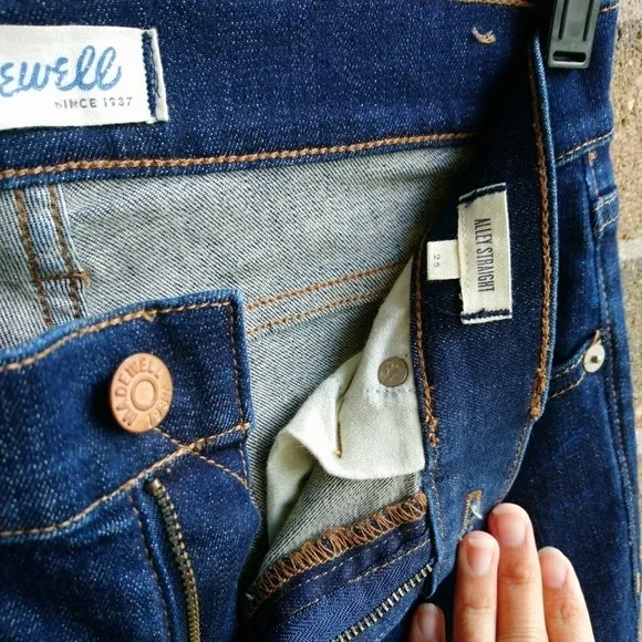 MADEWELL Straight Dark Wash Jeans