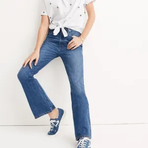 Madewell Women's Rigid Flare High Rise Bootcut Flare Stretch Dark Denim Jeans 25