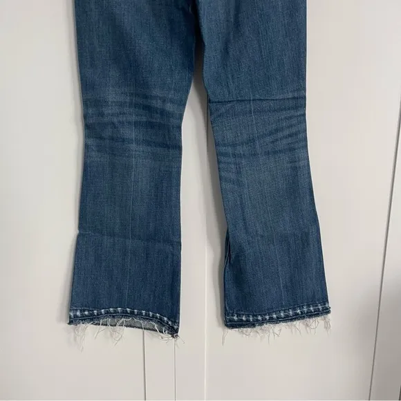 Madewell Women's Rigid Flare High Rise Bootcut Flare Stretch Dark Denim Jeans 25
