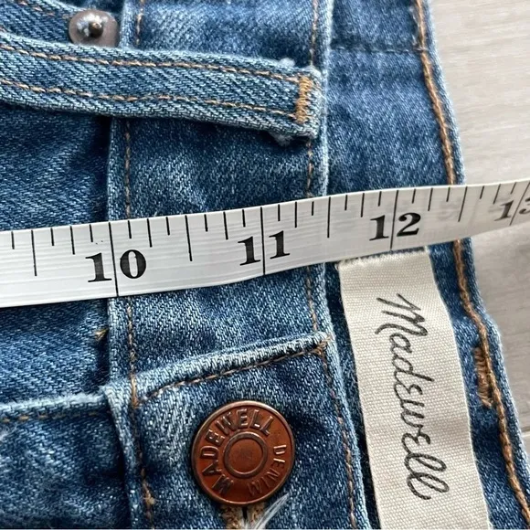 Madewell Women's Rigid Flare High Rise Bootcut Flare Stretch Dark Denim Jeans 25
