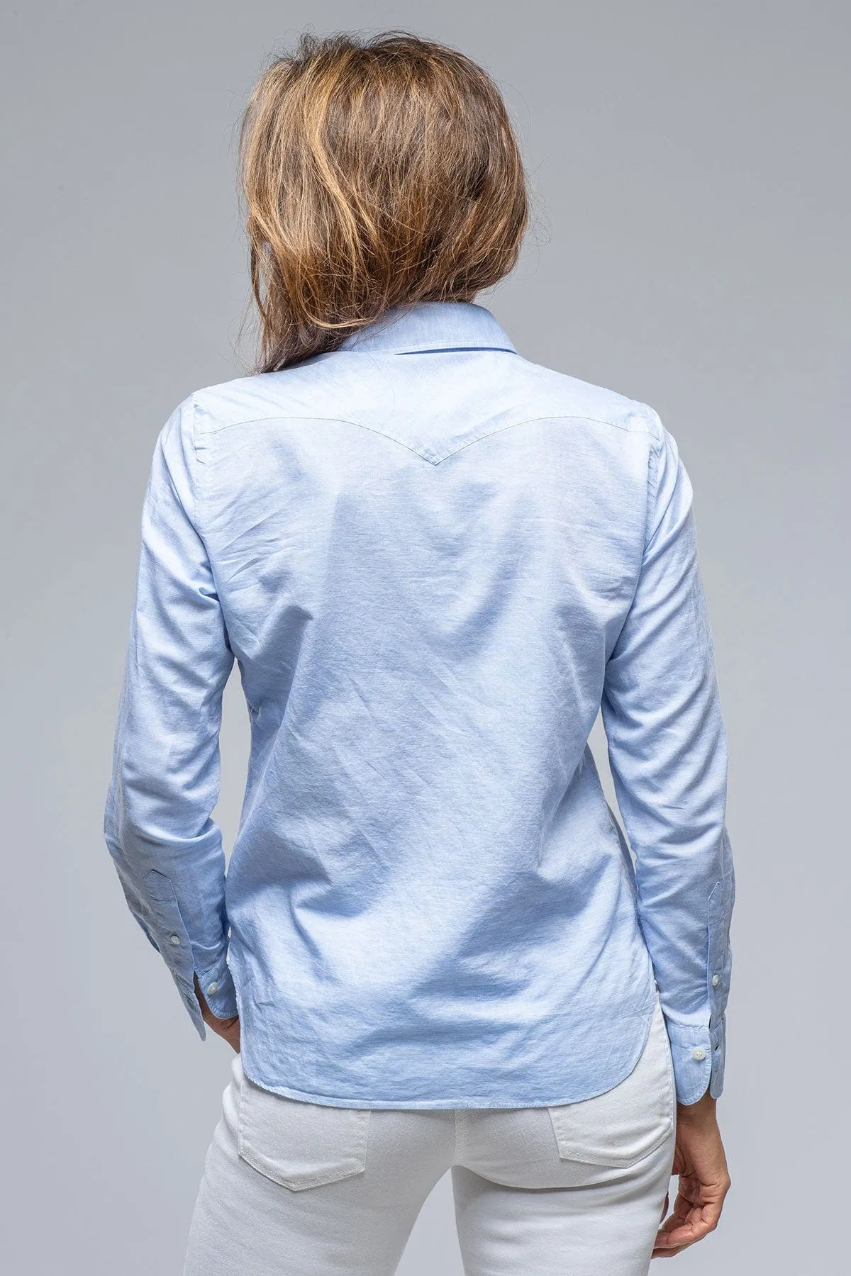 Marcella Linen Shirt in Sky Blue