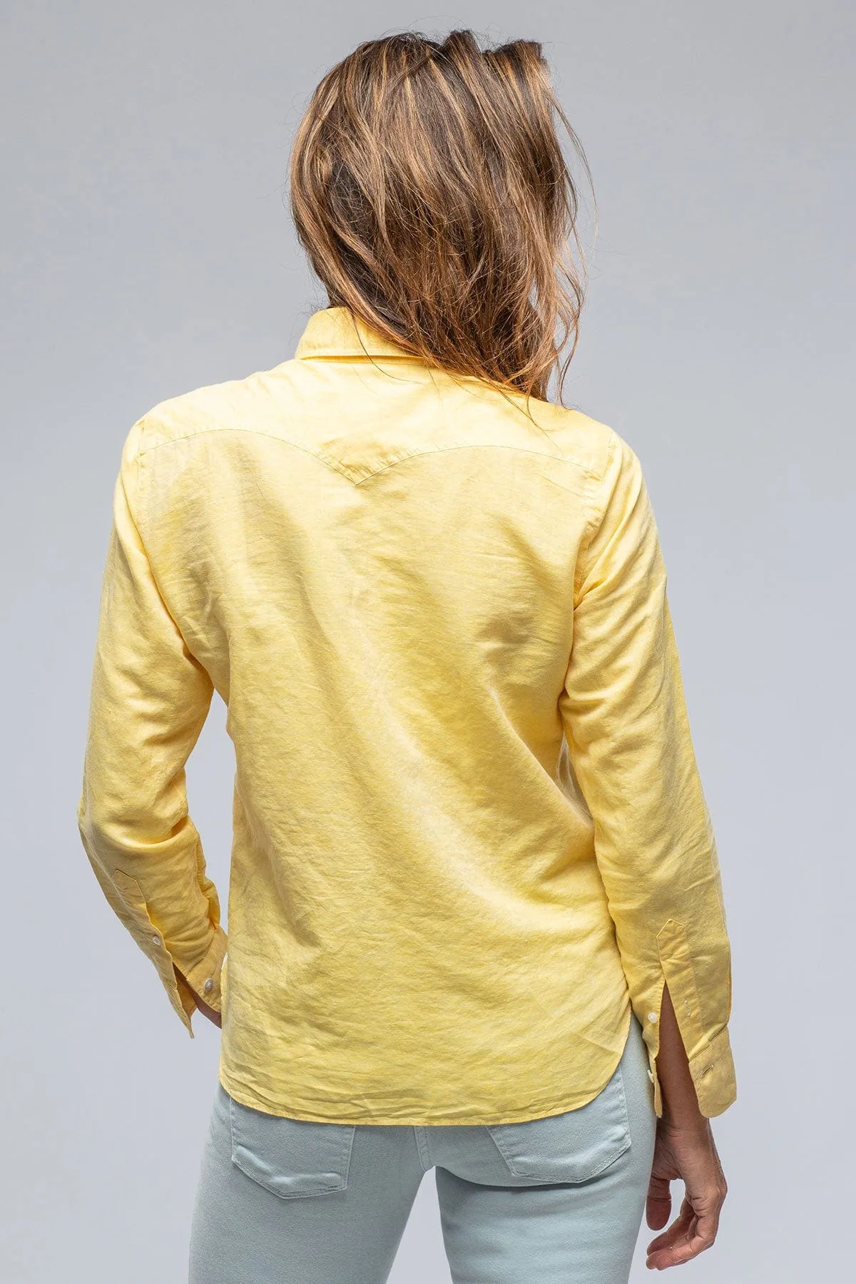 Marcella Linen Shirt in Sunflower