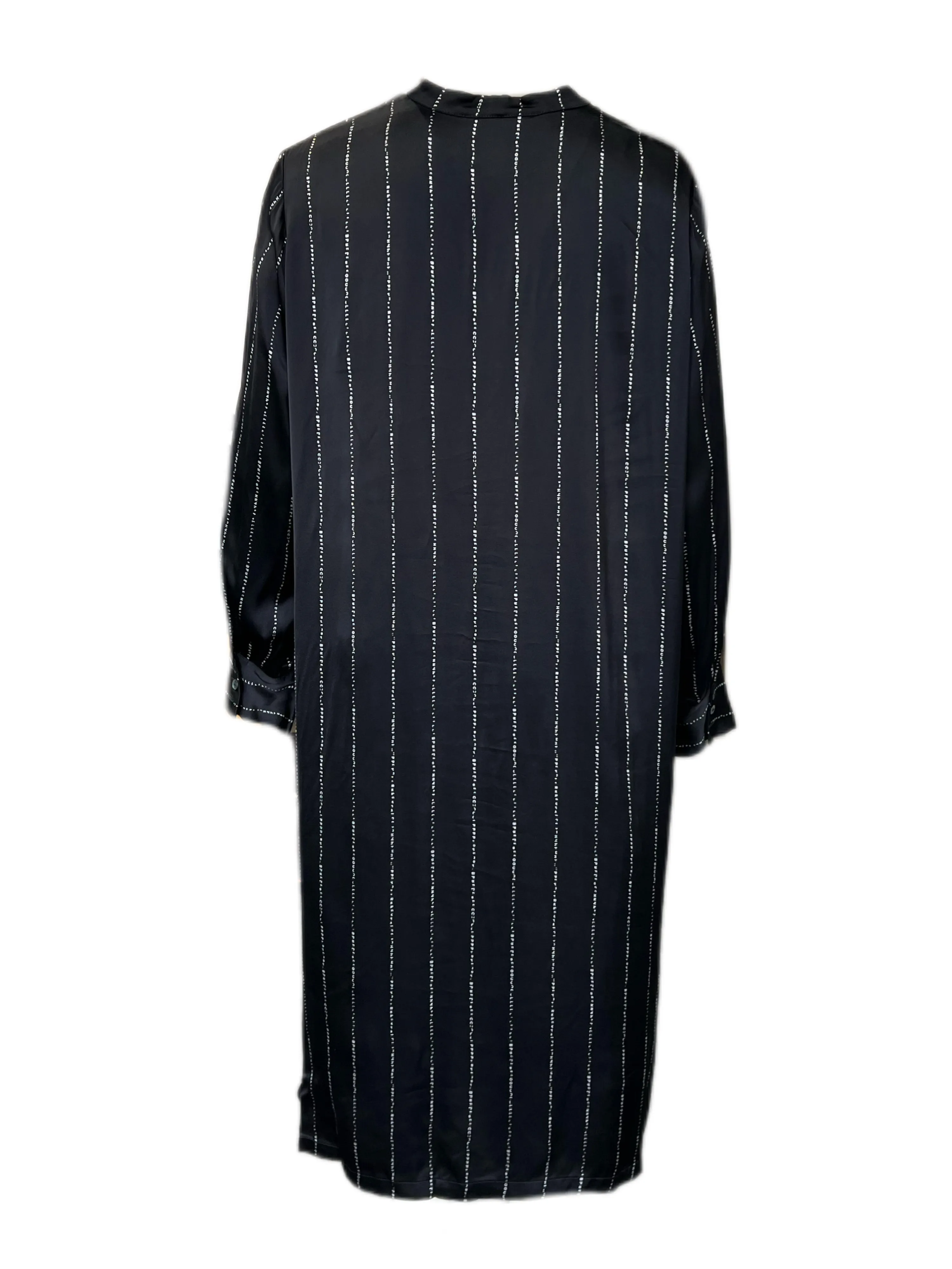 Marina Rinaldi Women's Black Decimo Button Down Viscose Shirt Dress Size 22W/31
