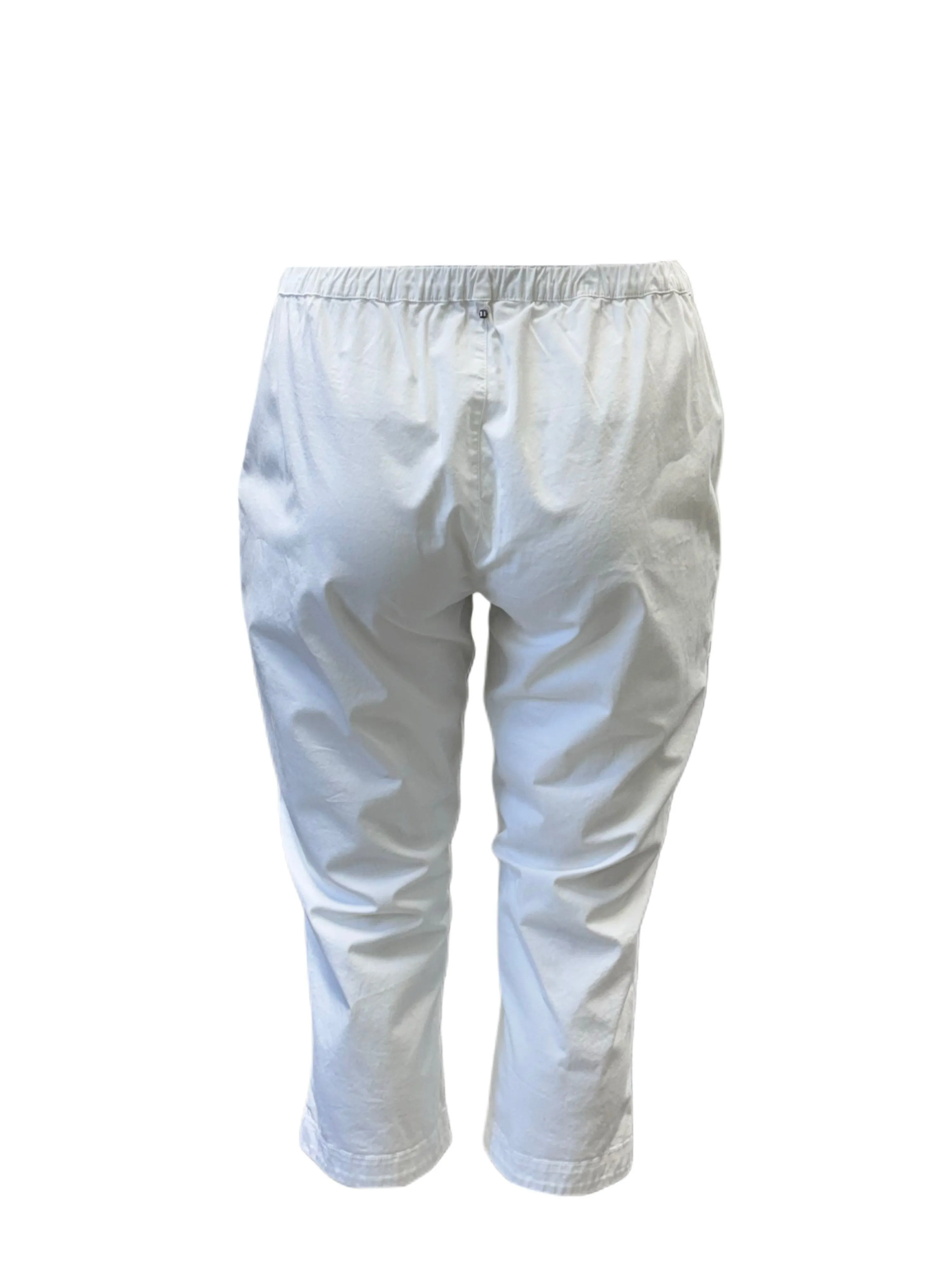 Marina Rinaldi Women's White Recapito Straight Leg Pants NWT