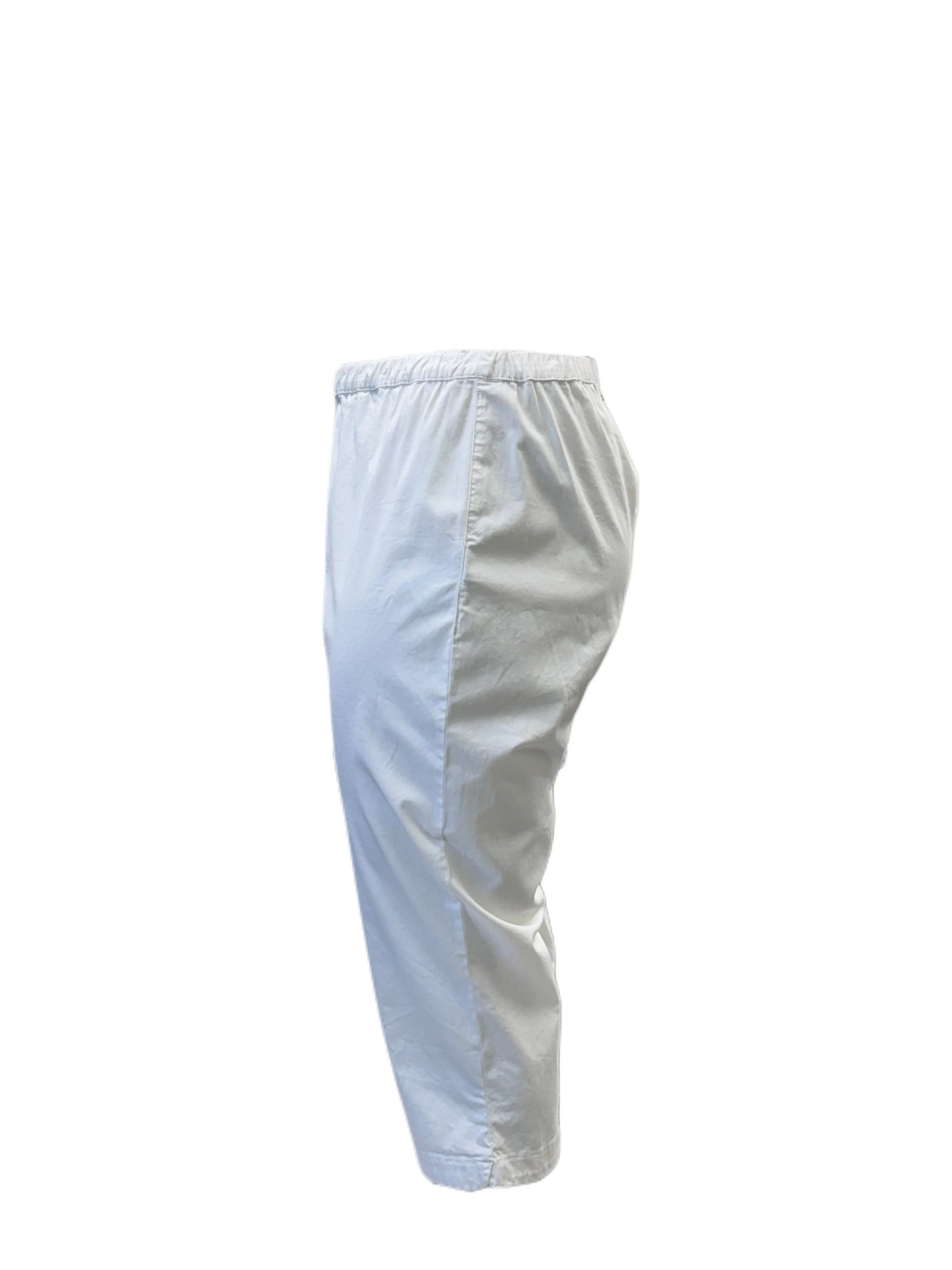 Marina Rinaldi Women's White Recapito Straight Leg Pants NWT