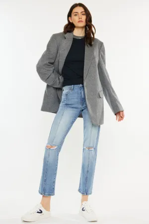 Marley High Rise Slim Straight Leg  Jeans