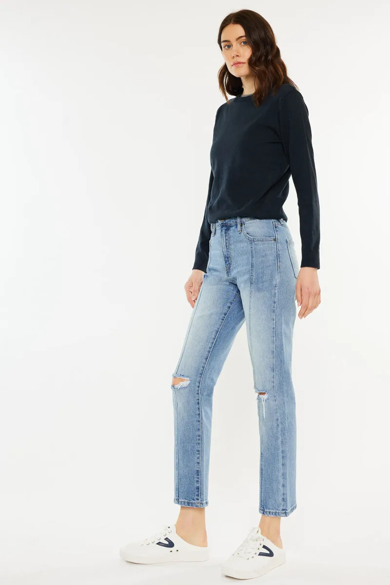 Marley High Rise Slim Straight Leg  Jeans