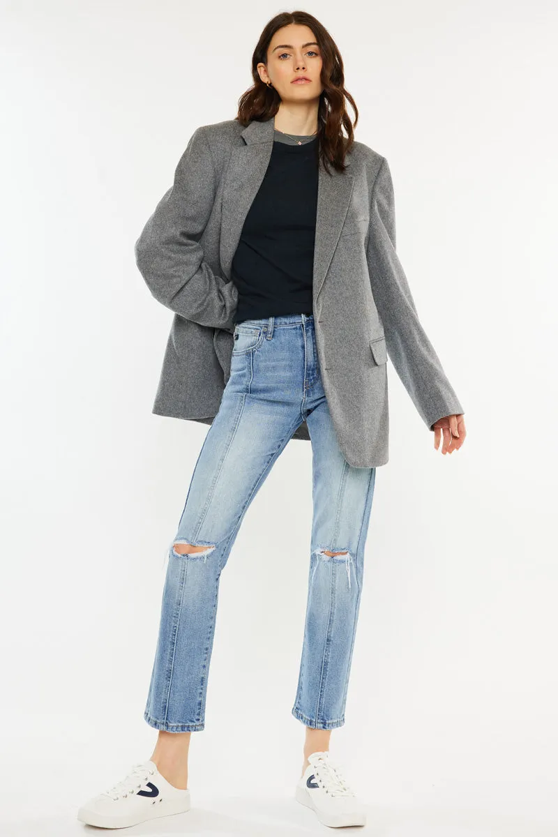 Marley High Rise Slim Straight Leg  Jeans